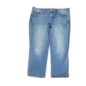 Lucky Brand Sweet' n Crop Medium Wash Blue Denim jeans